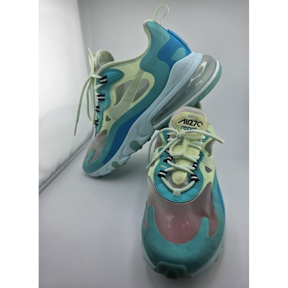 Nike Air Max 270 React Hyper Jade Running Men's Shoes Size 7.5 AO4971-301